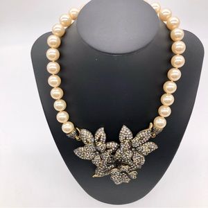 Heidi Daus Swarovski Crystal flower Necklace